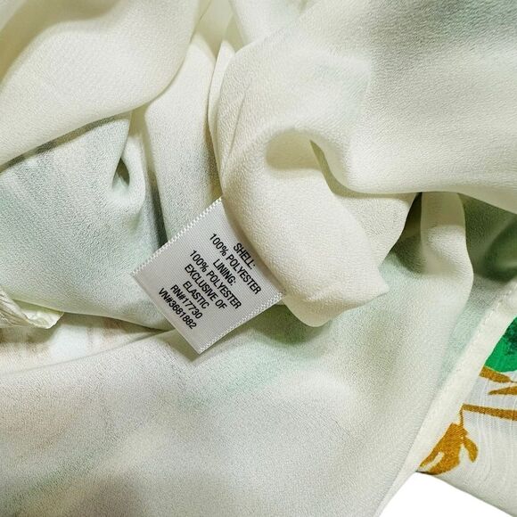 The Webster at Target Green and White Palm Print Strapless Maxi Dress size Small - Picture 9 of 16